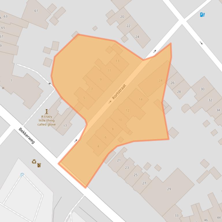 Kaart van postcodegebied 6411GA.