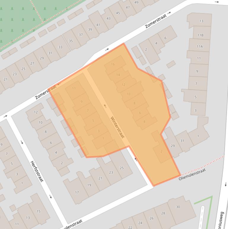 Kaart van postcodegebied 6411GM.