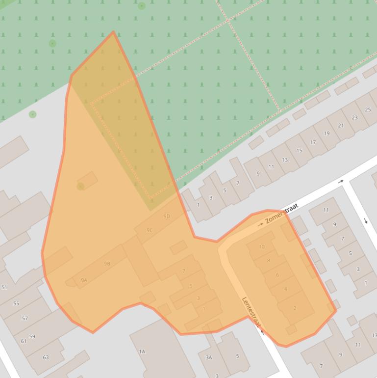Kaart van postcodegebied 6411GN.