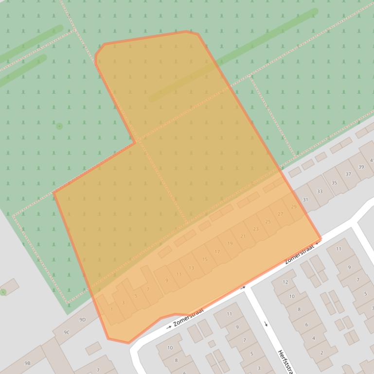 Kaart van postcodegebied 6411GP.