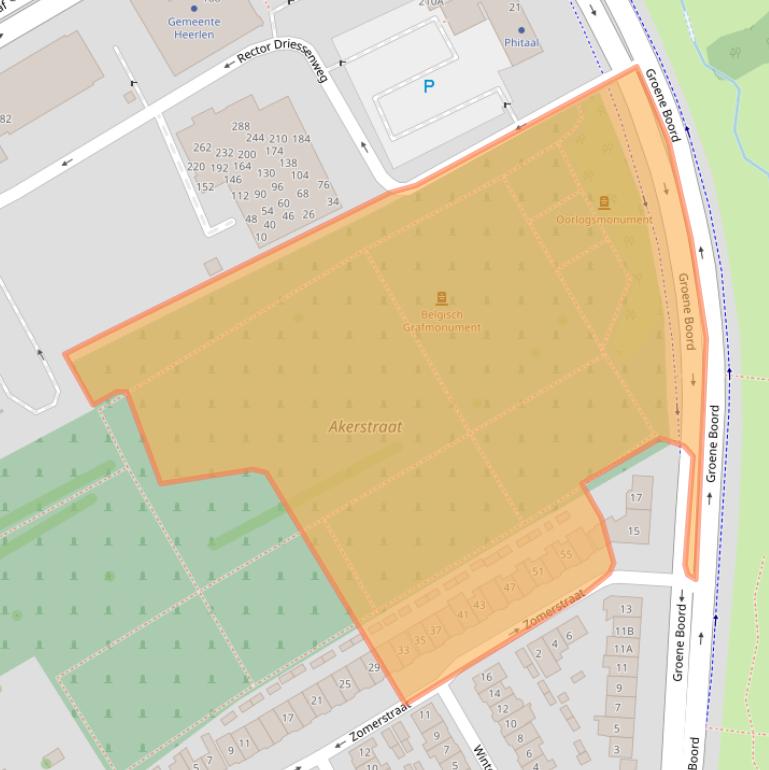 Kaart van postcodegebied 6411GR.