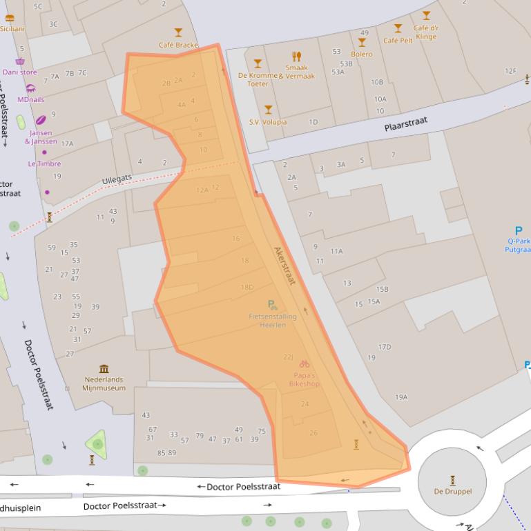 Kaart van postcodegebied 6411HA.