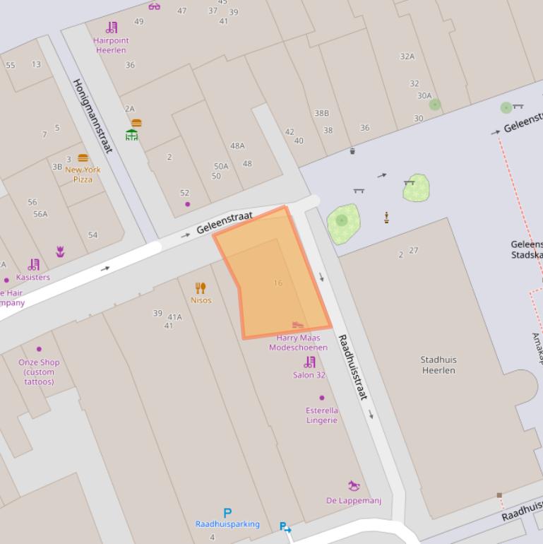 Kaart van postcodegebied 6411HM.