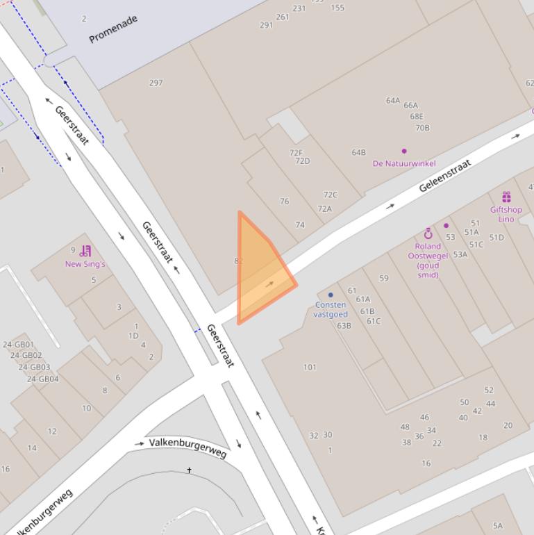 Kaart van postcodegebied 6411HV.