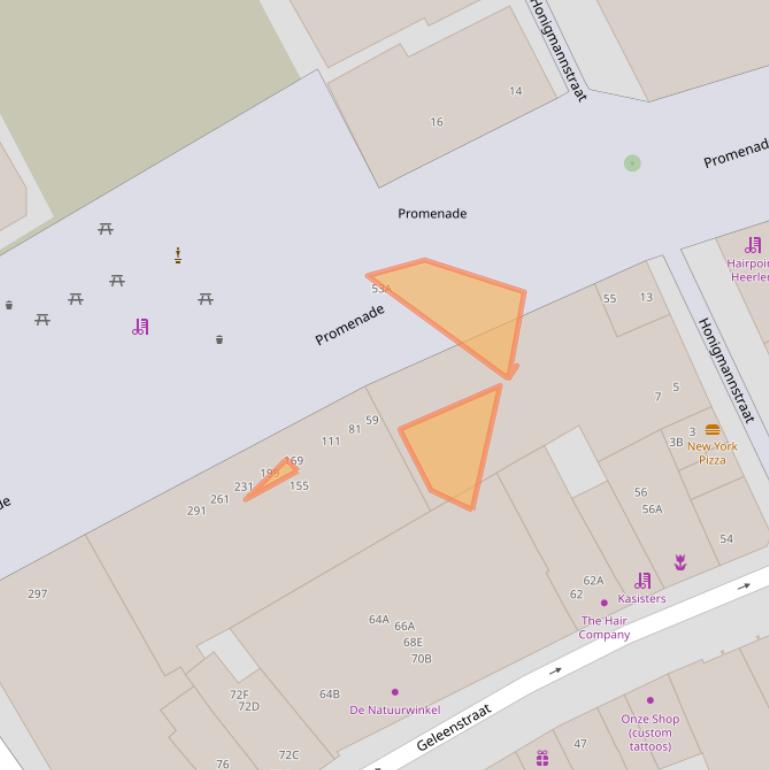 Kaart van postcodegebied 6411JD.