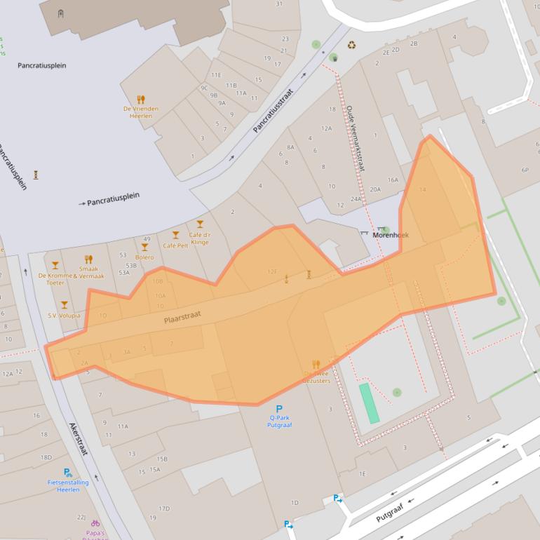 Kaart van postcodegebied 6411JV.