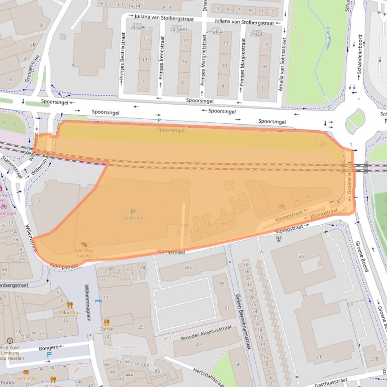 Kaart van postcodegebied 6411KR.