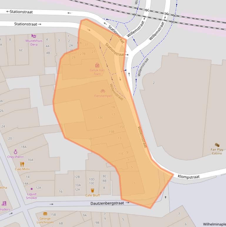 Kaart van postcodegebied 6411KX.