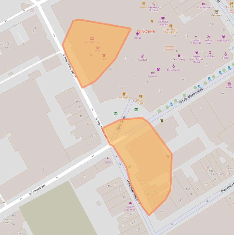 Kaart van postcodegebied 6411LM.