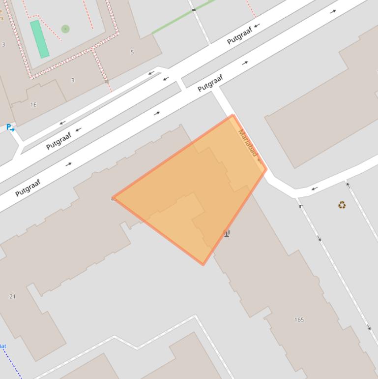 Kaart van postcodegebied 6411MA.