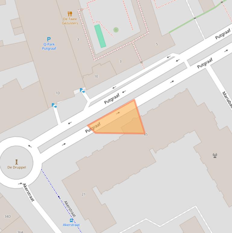 Kaart van postcodegebied 6411MC.