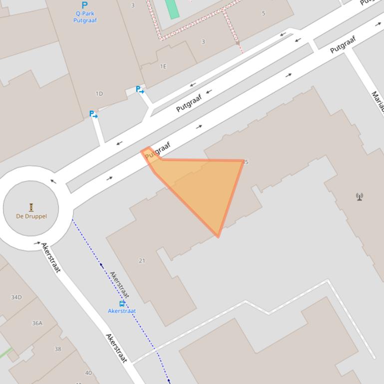 Kaart van postcodegebied 6411MD.