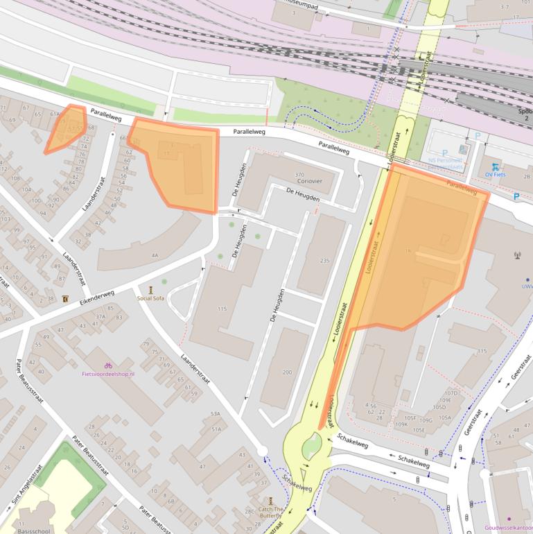 Kaart van postcodegebied 6411NA.