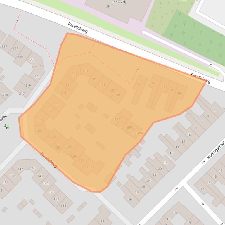 Kaart van postcodegebied 6411NC.