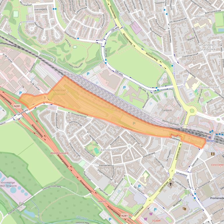 Kaart van postcodegebied 6411ND.