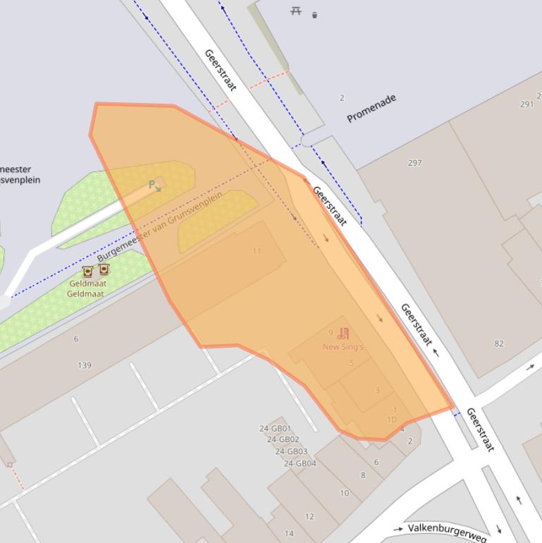 Kaart van postcodegebied 6411NM.