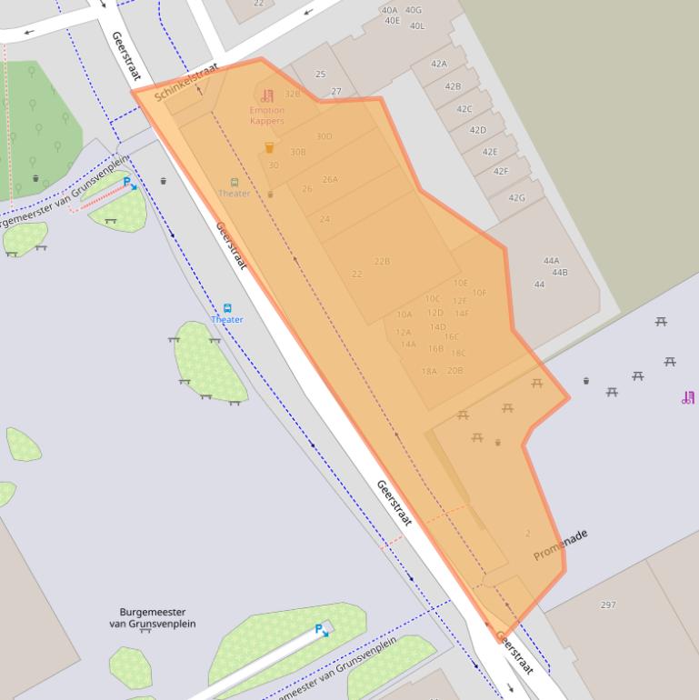 Kaart van postcodegebied 6411NR.