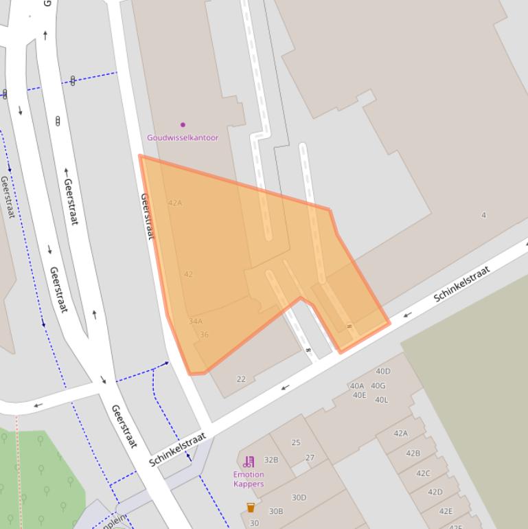 Kaart van postcodegebied 6411NS.