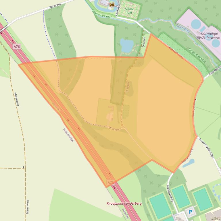 Kaart van postcodegebied 6411RN.