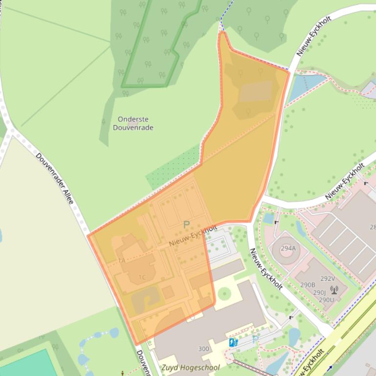 Kaart van postcodegebied 6411RZ.