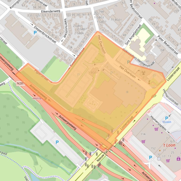 Kaart van postcodegebied 6411TE.