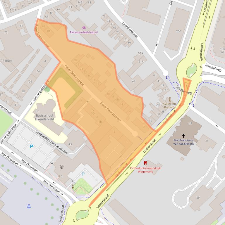 Kaart van postcodegebied 6411TR.