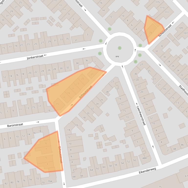 Kaart van postcodegebied 6411TT.