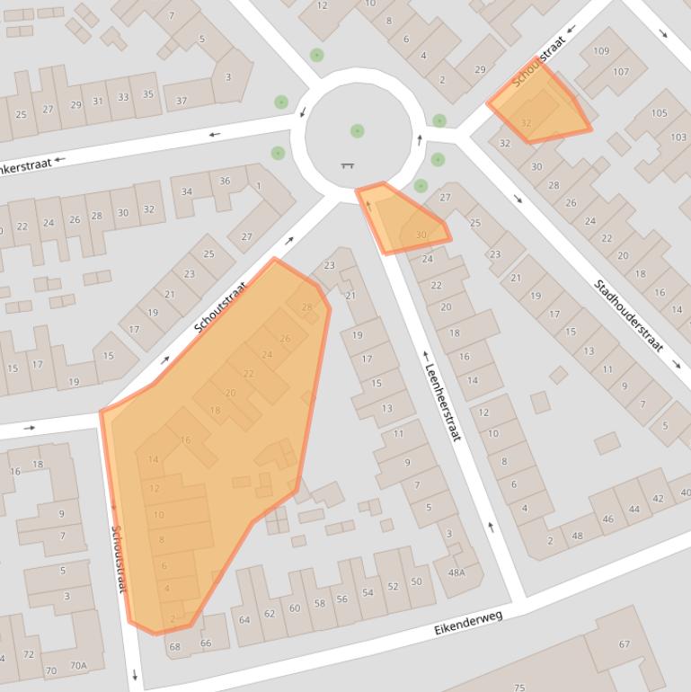 Kaart van postcodegebied 6411TV.