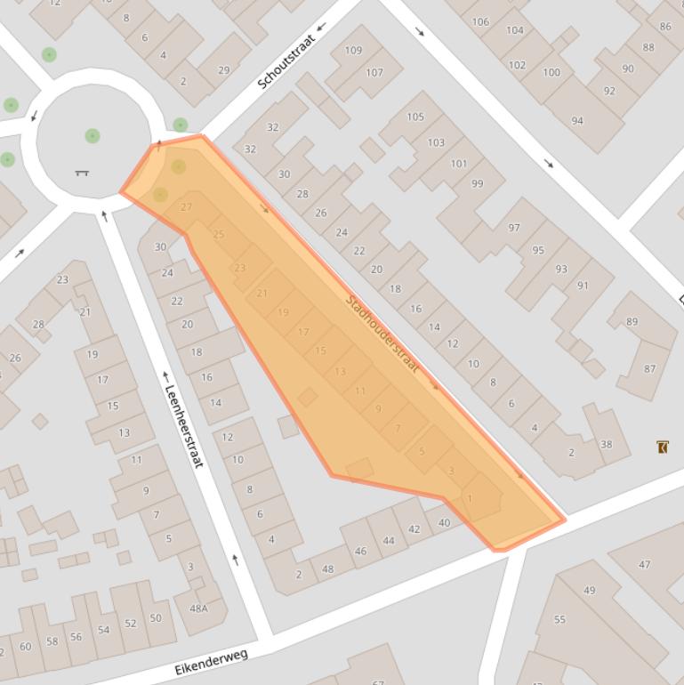 Kaart van postcodegebied 6411TW.