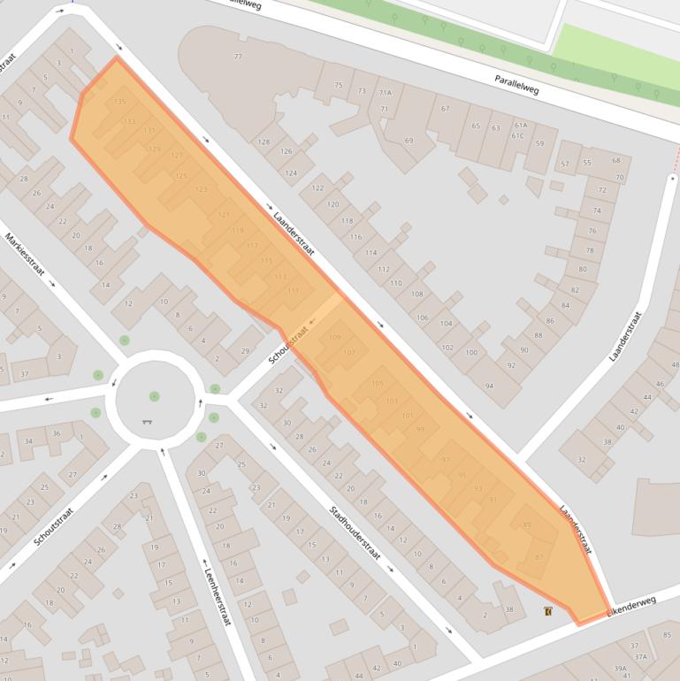 Kaart van postcodegebied 6411VC.