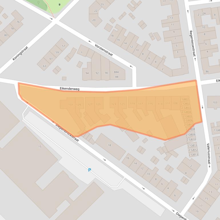 Kaart van postcodegebied 6411VK.
