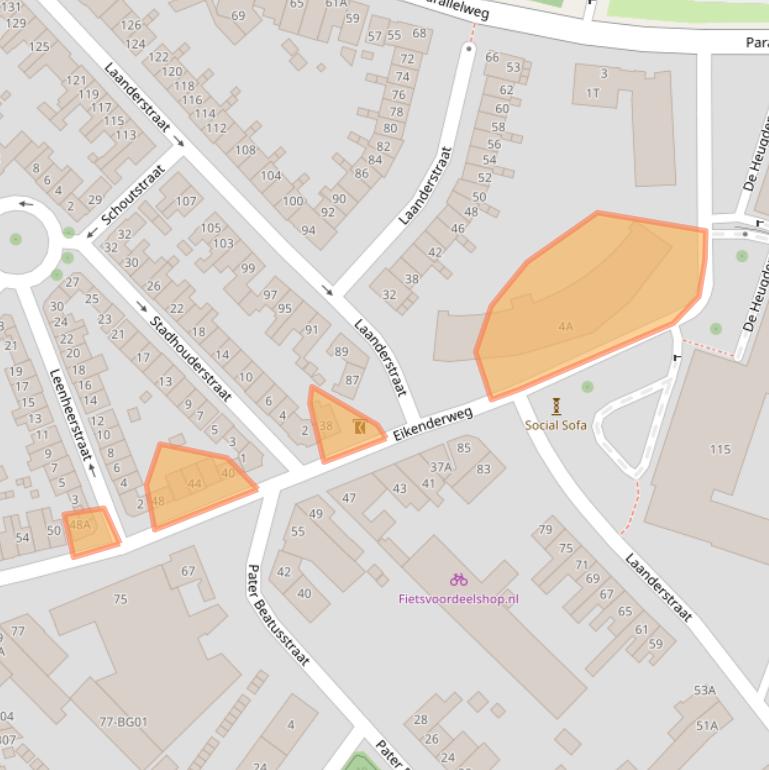 Kaart van postcodegebied 6411VL.