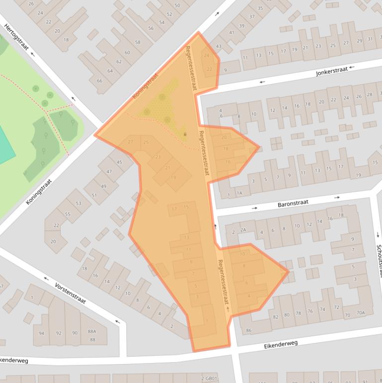 Kaart van postcodegebied 6411VS.