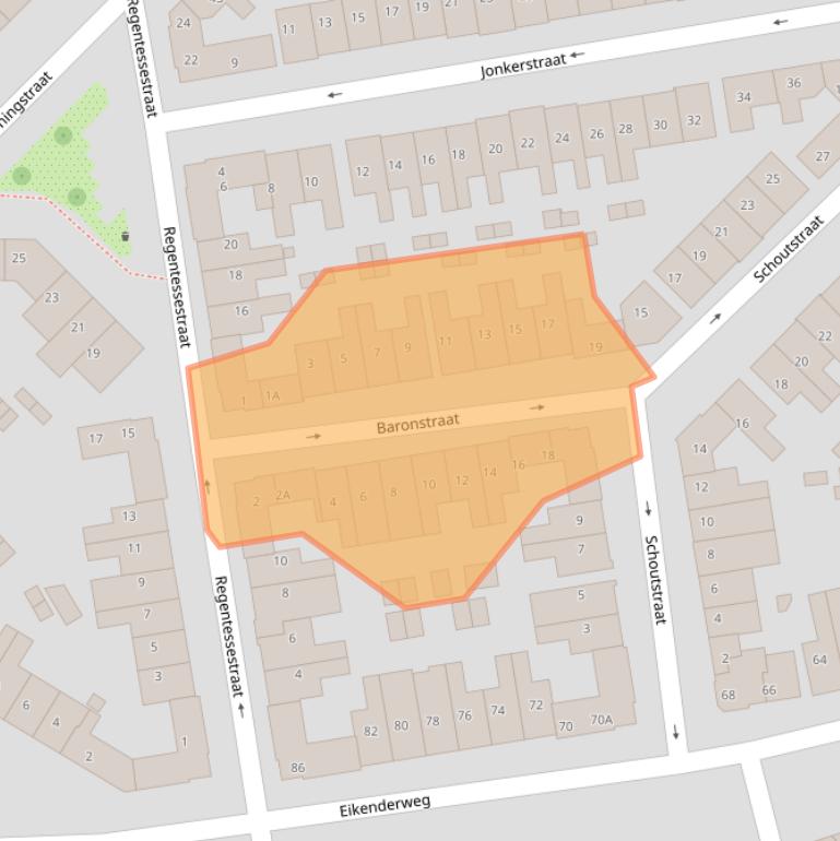 Kaart van postcodegebied 6411VT.