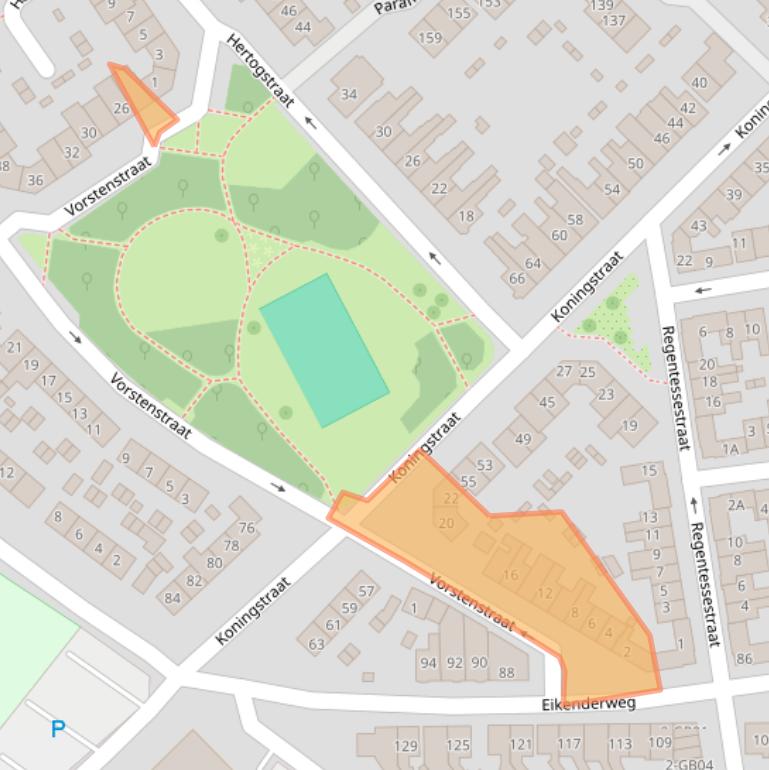 Kaart van postcodegebied 6411VW.