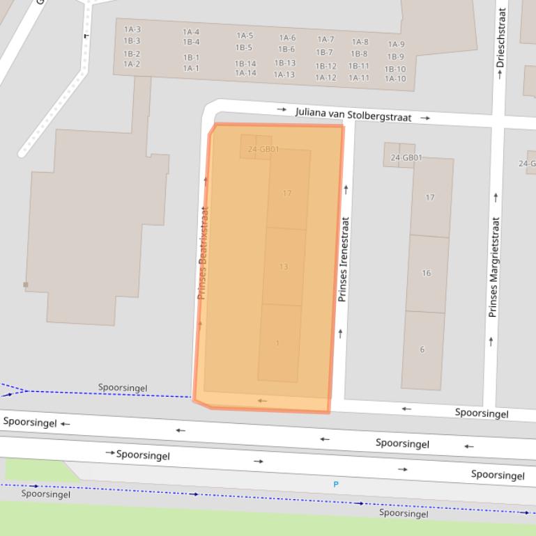 Kaart van postcodegebied 6412AH.