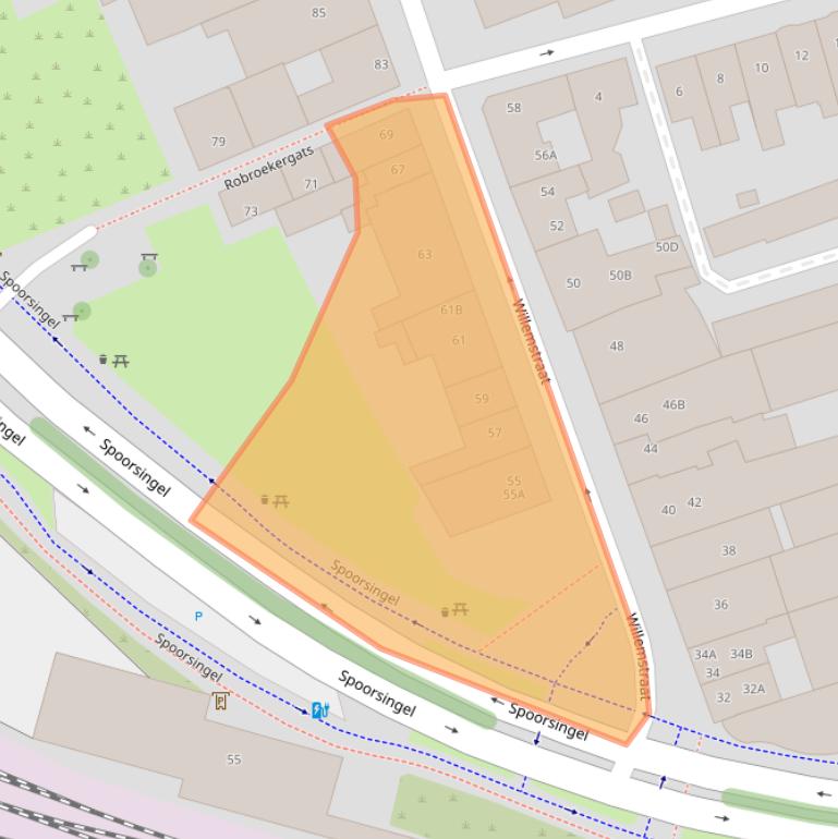 Kaart van postcodegebied 6412AN.