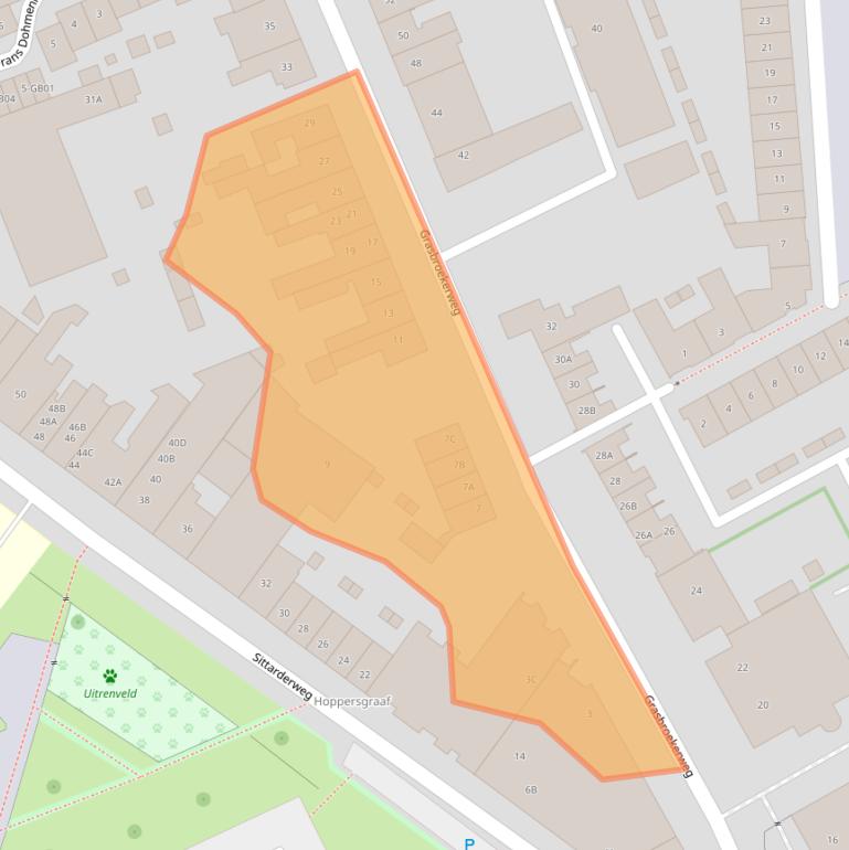 Kaart van postcodegebied 6412BA.