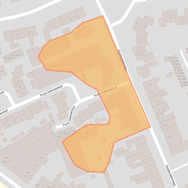 Kaart van postcodegebied 6412BB.