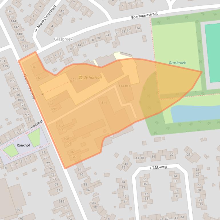 Kaart van postcodegebied 6412BH.