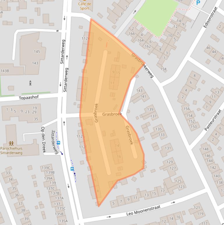 Kaart van postcodegebied 6412BN.