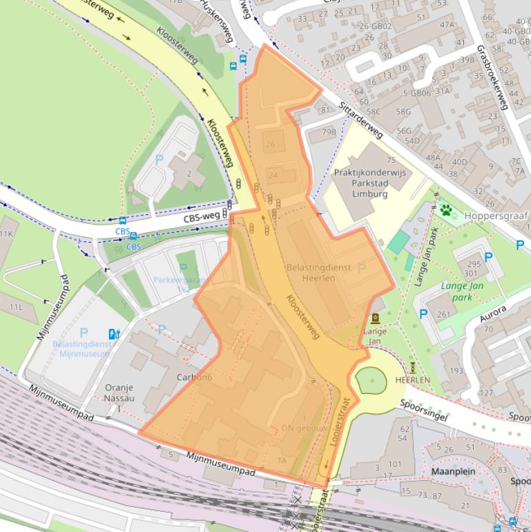 Kaart van postcodegebied 6412CN.