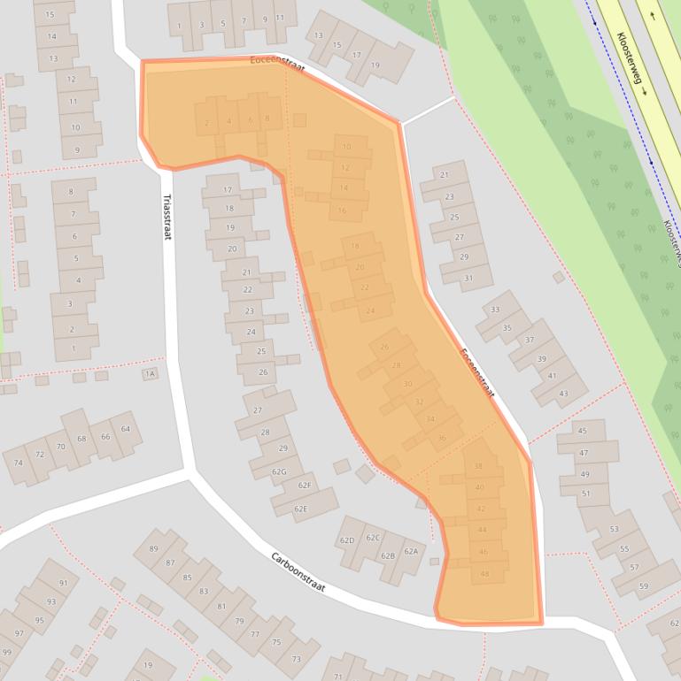 Kaart van postcodegebied 6412DB.