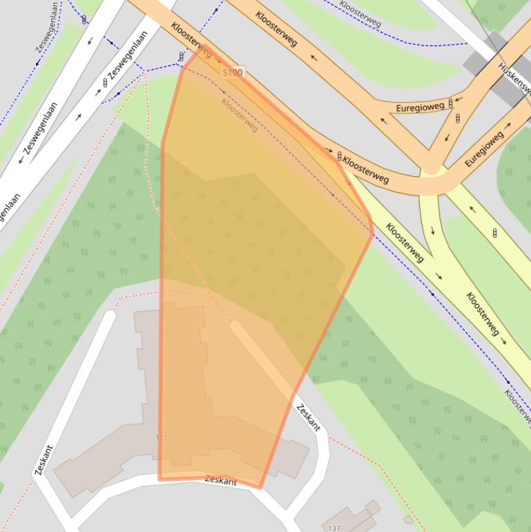 Kaart van postcodegebied 6412DT.