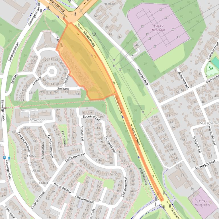 Kaart van postcodegebied 6412DW.