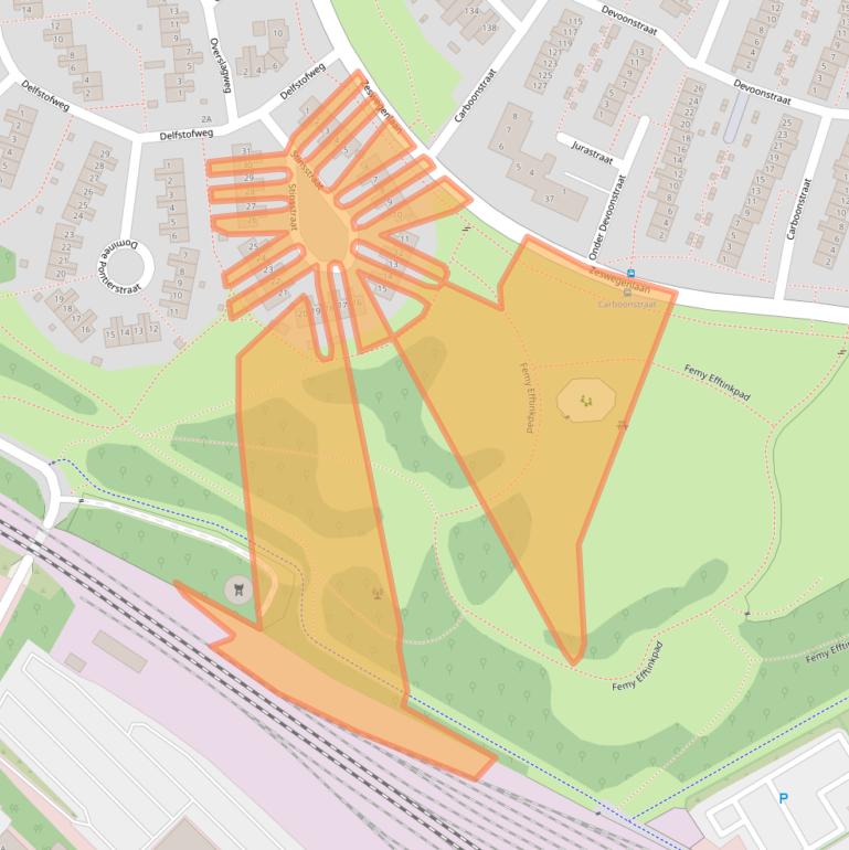 Kaart van postcodegebied 6412EA.