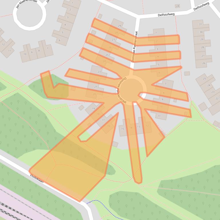 Kaart van postcodegebied 6412EC.