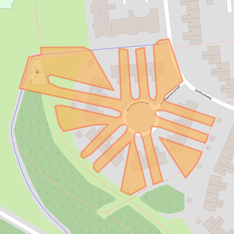 Kaart van postcodegebied 6412EE.