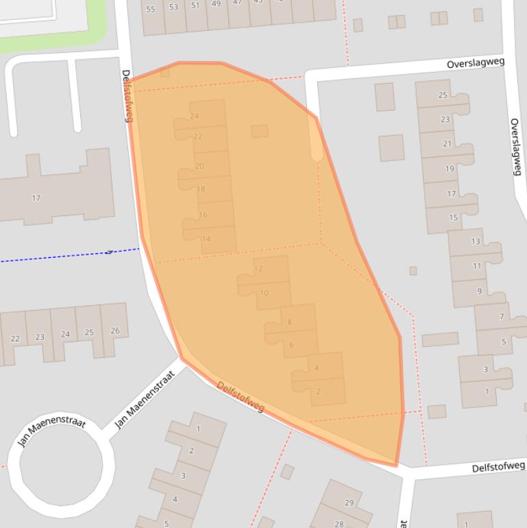 Kaart van postcodegebied 6412EH.