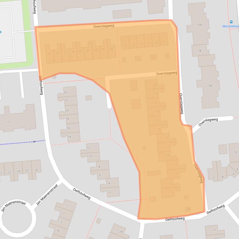 Kaart van postcodegebied 6412EM.